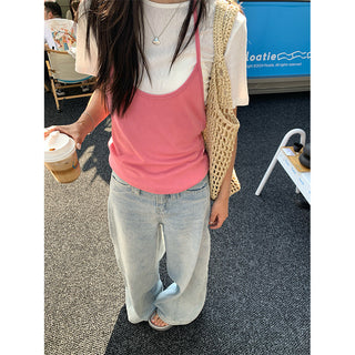 draping denim pants