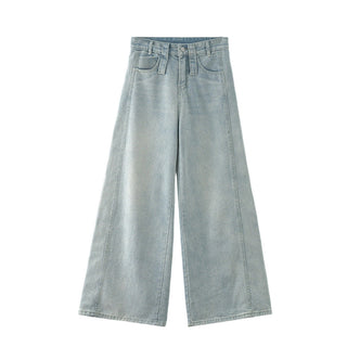 draping denim pants