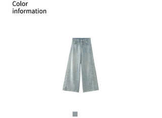 draping denim pants