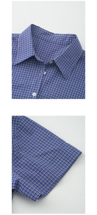 plaid short sleeve