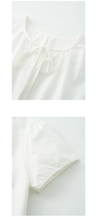 puff lace top
