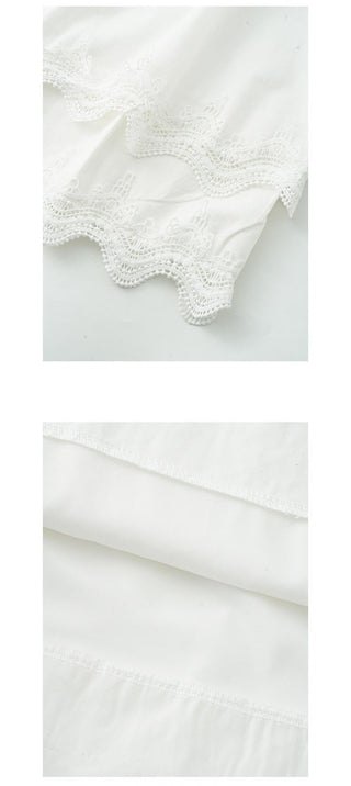 puff lace top