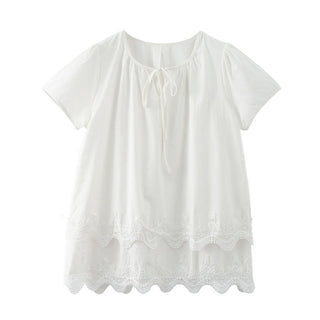 puff lace top