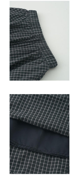 plaid short skirt