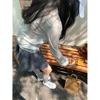 plaid short skirt