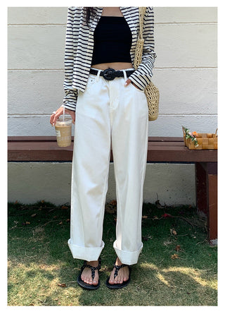 black belt jeans