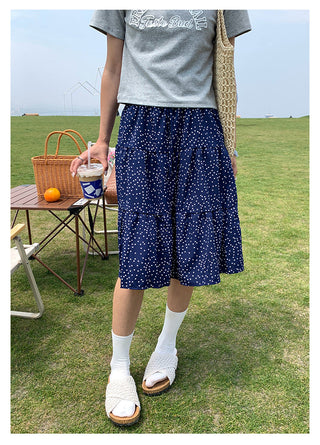 polka dot skirt