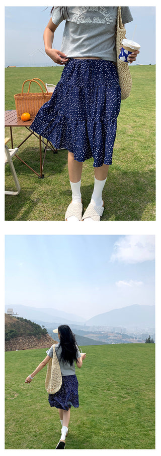 polka dot skirt