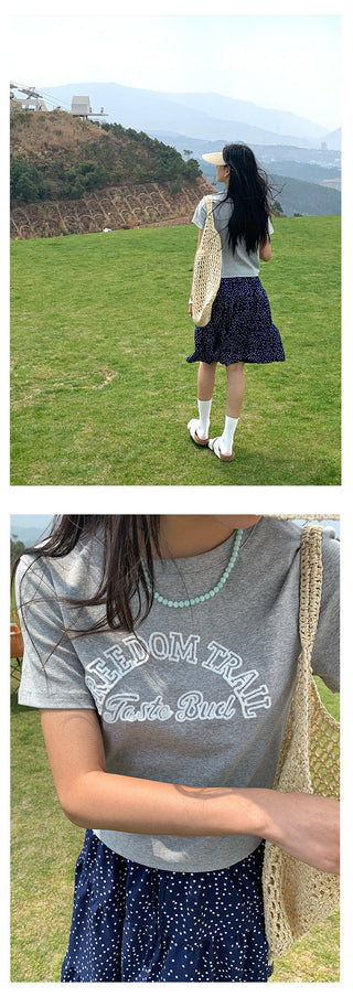 polka dot skirt