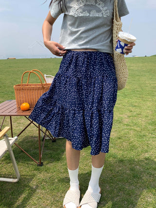 polka dot skirt