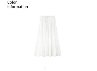 ruffled white skirt