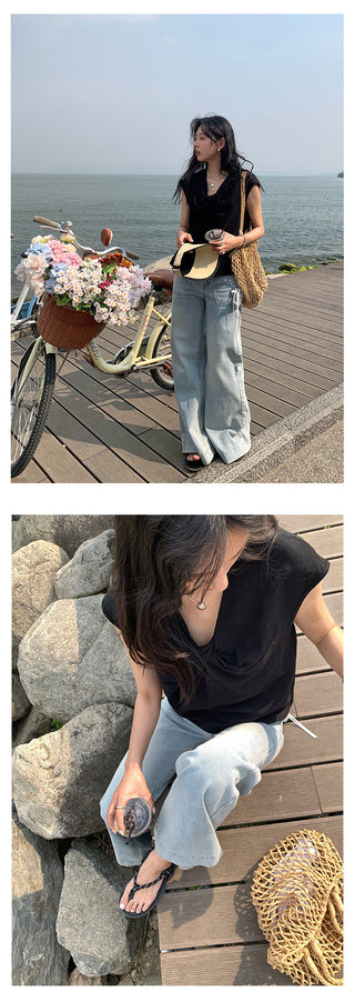cross sleeveless top