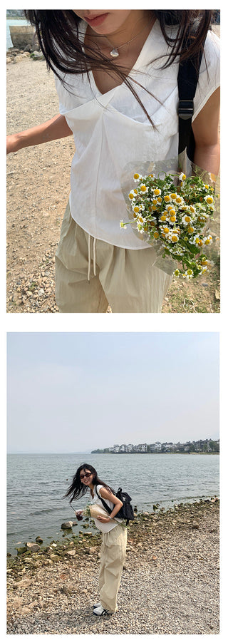 cross sleeveless top