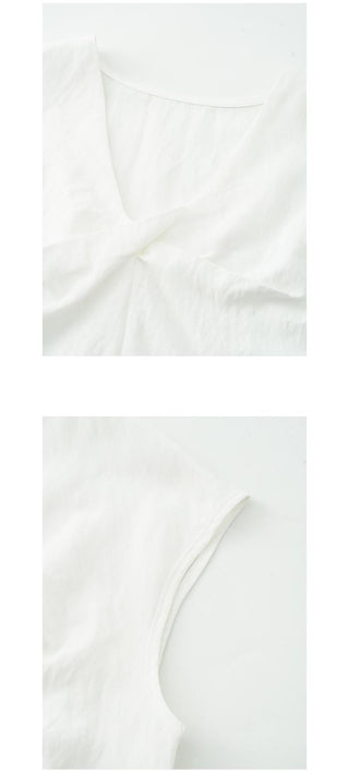 cross sleeveless top