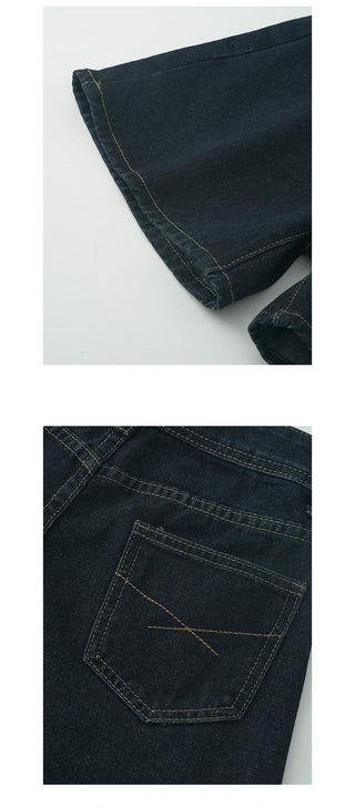 retro denim shorts
