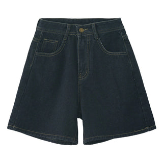 retro denim shorts
