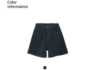 retro denim shorts