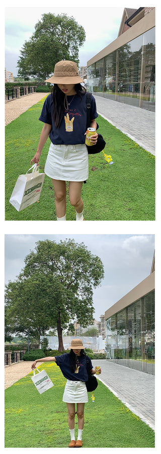 slim denim skirt