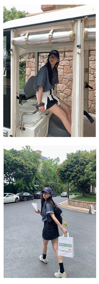 slim denim skirt