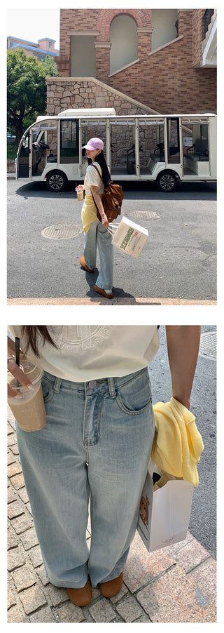 wide leg jeans