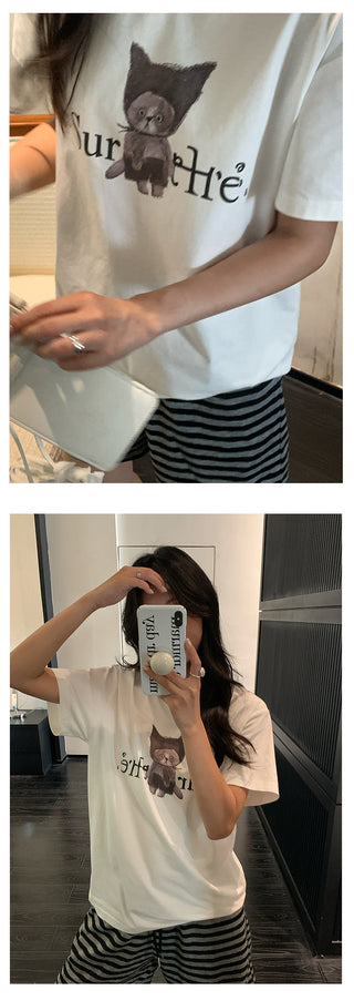 cartoon print Top