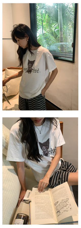 cartoon print Top