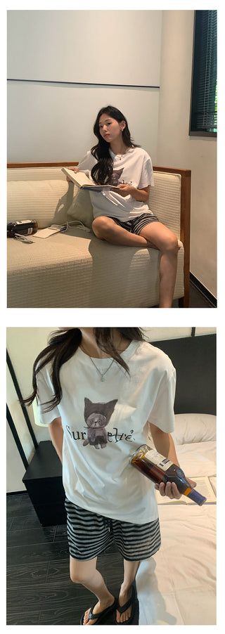 cartoon print Top