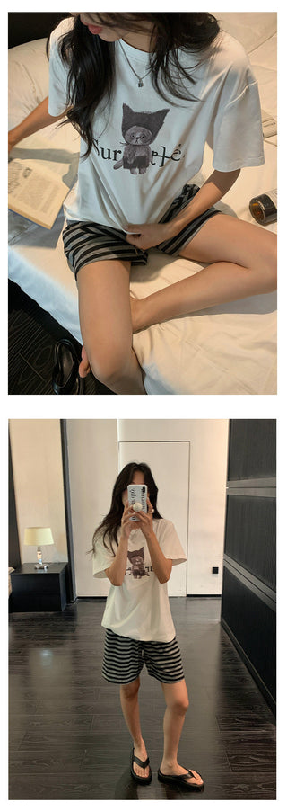 cartoon print Top