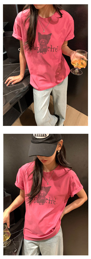 cartoon print Top