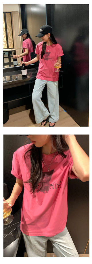 cartoon print Top