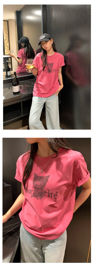 cartoon print Top