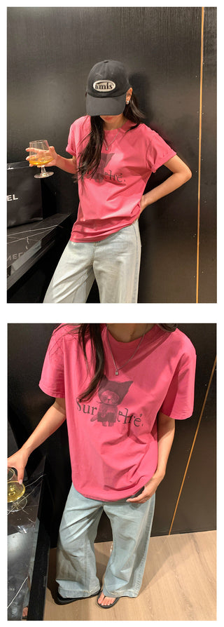 cartoon print Top
