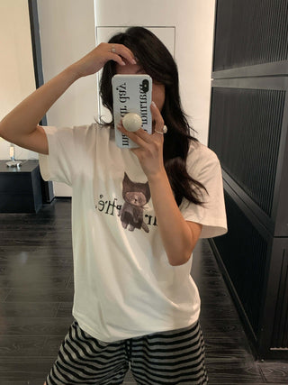 cartoon print Top