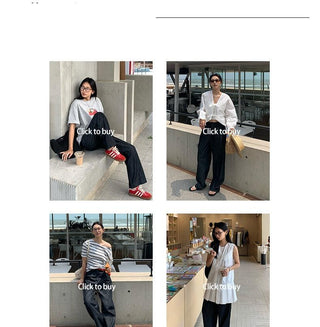 pleated wide pants
