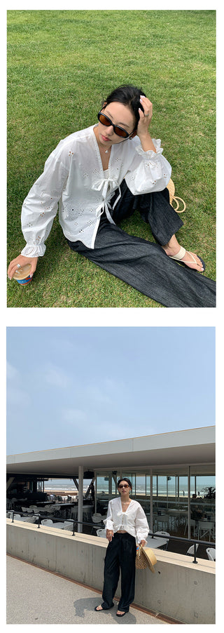 pleated wide pants