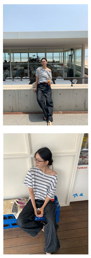 pleated wide pants