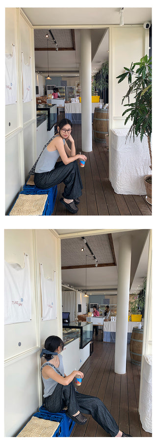 pleated wide pants