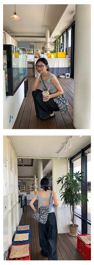 pleated wide pants