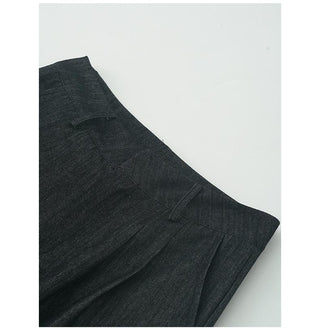 pleated wide pants