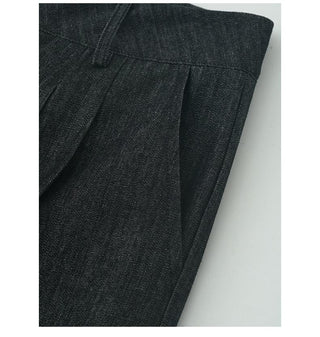 pleated wide pants