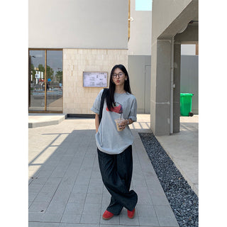 pleated wide pants