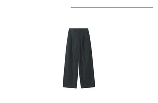 pleated wide pants