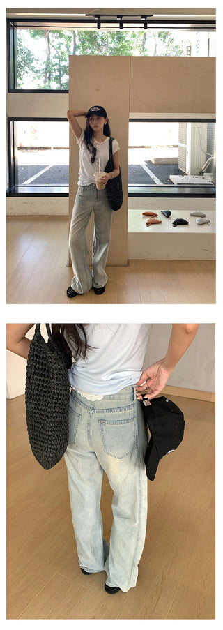sickle wide jeans