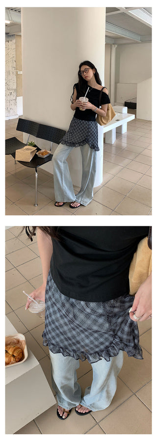 sickle wide jeans