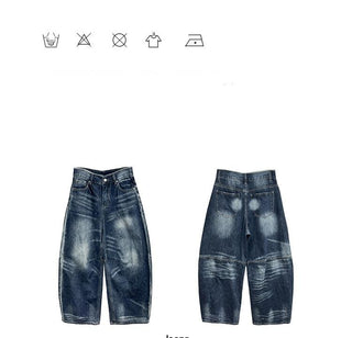 scratch wide jeans