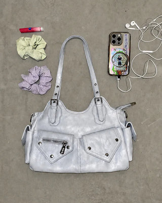 Multi-pocket casual shoulder bag