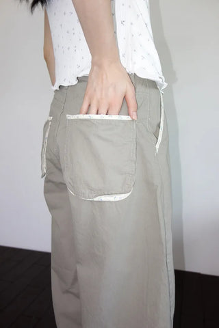 [3 colors] Shoot Flower Balloon Wide Pants