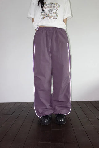[2 colors] Buslock Color Wide Pants