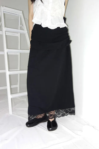 Carody Layered Lace Long Skirt