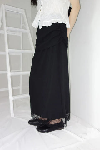 Carody Layered Lace Long Skirt